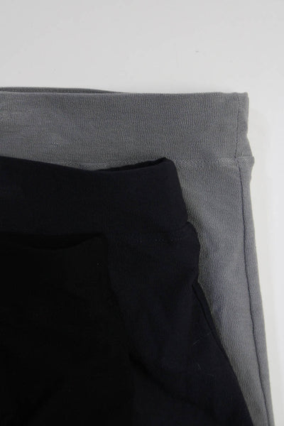 Eileen Fisher Womens Straight Leg Knit Pants Gray Black Navy Size PM Lot 3