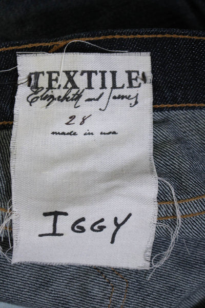 Textile Elizabeth and James Womens Cotton 5 Pocket Skinny Jeans Blue Size 28