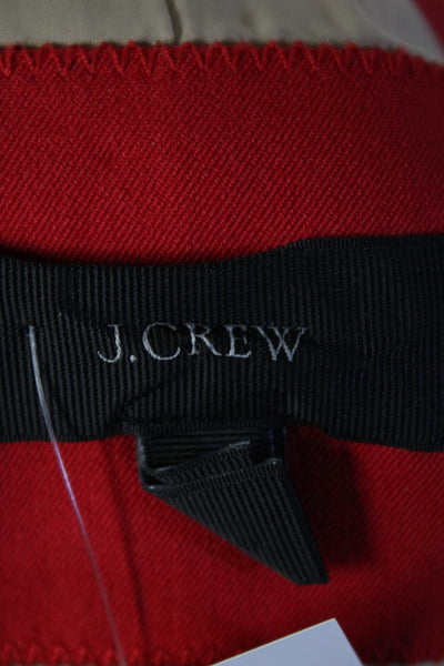 J Crew Womens Notched Lapel One Button Three Pocket Blazer Red Size 6