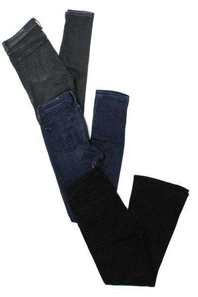 Frame Rag & Bone Womens Black Crop Mini Boot Cut Jeans Size 26 25 24 lot 3