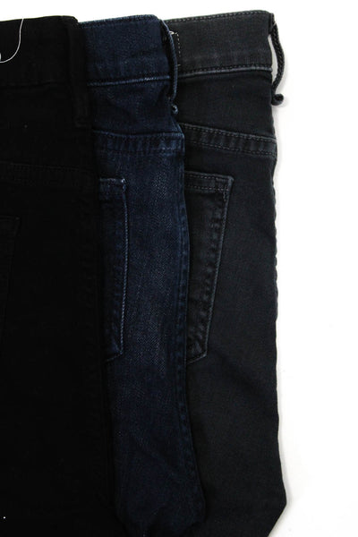 Frame Rag & Bone Womens Black Crop Mini Boot Cut Jeans Size 26 25 24 lot 3