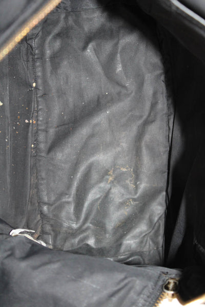 Kate Spade Womens Nylon Zip Around Gold Tone Hardware Black Handbag Backpack