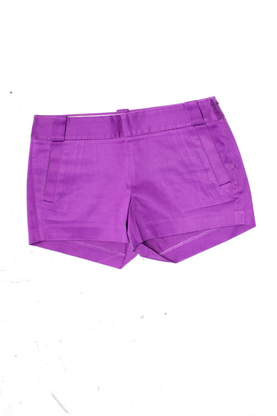 J Crew Womens Low Rise Sateen Chino Shorts Pink Purple Size 6 Lot 2