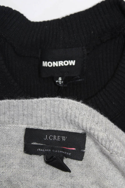 J Crew Monrow Womens Sweaters Gray Black Size Extra Small Small Lot 2