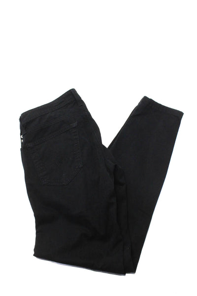 AG Adriano Goldschmied Mens Cotton The Dylan Buttoned Zip Pants Black Size EUR30