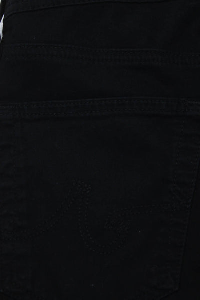 AG Adriano Goldschmied Mens Cotton The Dylan Buttoned Zip Pants Black Size EUR30