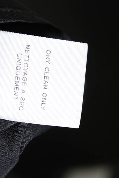 Joie Womens Silk Chiffon High Neck Lined Micro Mini Shift Dress Black Size S