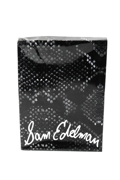 Sam Edelman Womens Haide Feathered Pom Pom Pointed Stiletto Heels Black Size 6