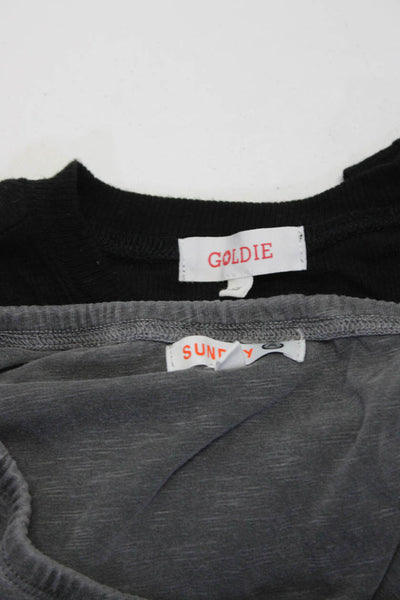 Sundry Goldie Womens Blouses Tops Gray Size XS 1 Lot 2