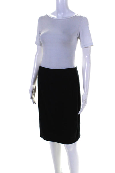 Michael Michael Kors Womens Lined Back Zip Split Hem Pencil Skirt Black Size 6