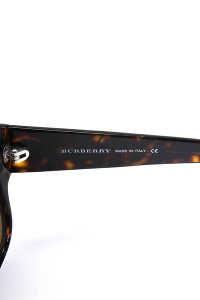 Burberry Womens Spotted Print Round Square Framed Slip-On Sunglasses Brown 140MM