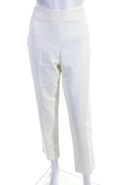 Vince Camuto Womens Mid Rise Slim Leg Dress Pants White Size 10