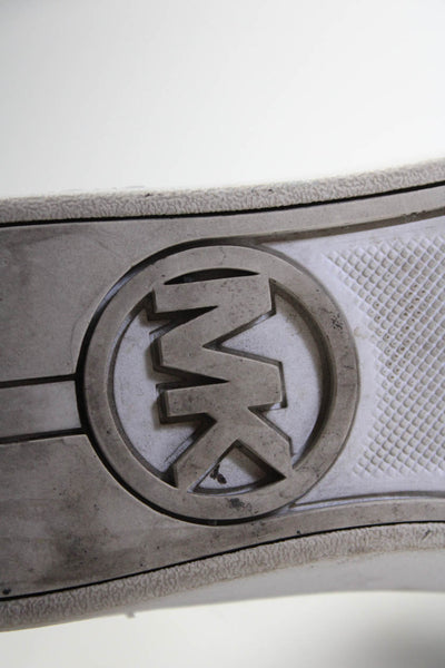 Michael Michael Kors Womens Slip On Knit Low Top Sneakers Black White Size 6M