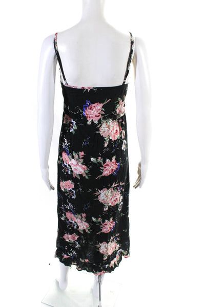 Auguste Womens Sleeveless Floral Print Pullover Dress Black Size 2