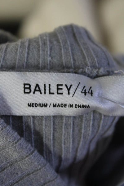 Bailey 44 Womens Long Sleeve Keyhole Cross Strap Sweatshirt Gray Size Medium