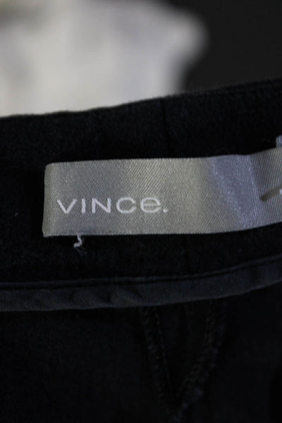 Vince Womens Cotton Frayed Hem Mid Rise Skinny Leg Pants Midnight Blue Size 0