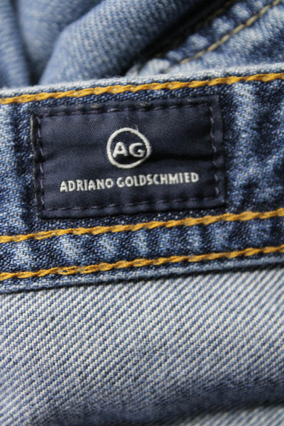 AG Adriano Goldschmied Mens Medium Wash Protege Straight Leg Jeans Blue 36x34