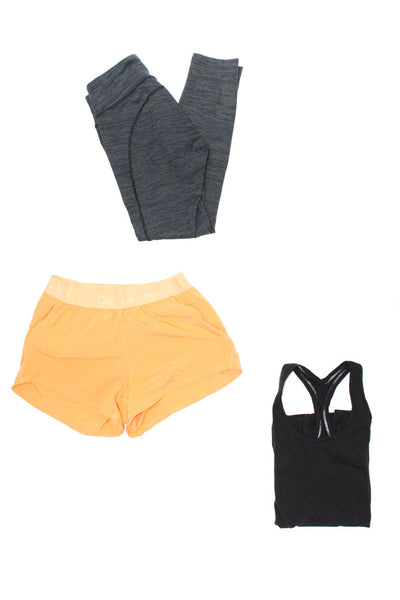 Lululemon Outdoor Voices Womens Top Shorts Capris Black Orange Size 4 S Lot 3