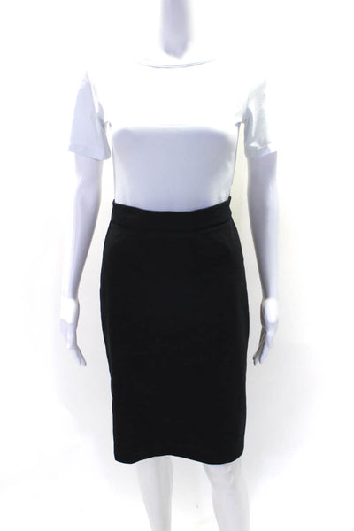 Nina Mclemore Women's Hook Closure A-Line Work Wear Mini Skirt Black Size 6