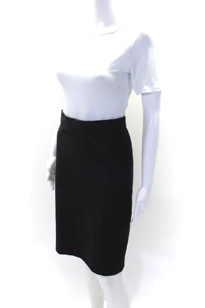 Nina Mclemore Women's Hook Closure A-Line Work Wear Mini Skirt Black Size 6