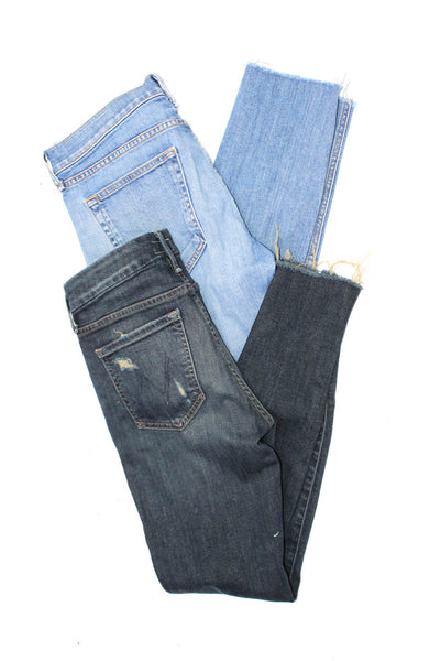 Rag & Bone Mother Womens Cotton Denim 5 Pocket Skinny Jeans Blue Size 26 Lot 2