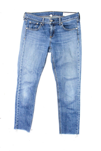 Rag & Bone Mother Womens Cotton Denim 5 Pocket Skinny Jeans Blue Size 26 Lot 2