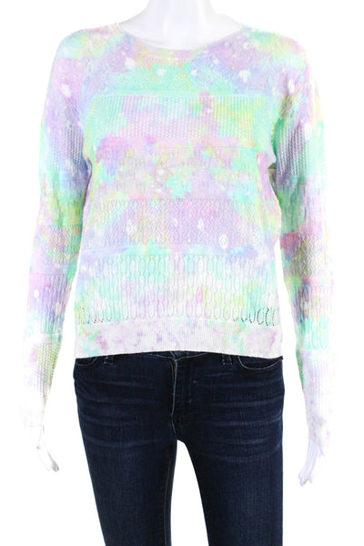 Cotton By Autumn Cashmere Women's Long Sleeves Multicolor Sweater Size XS