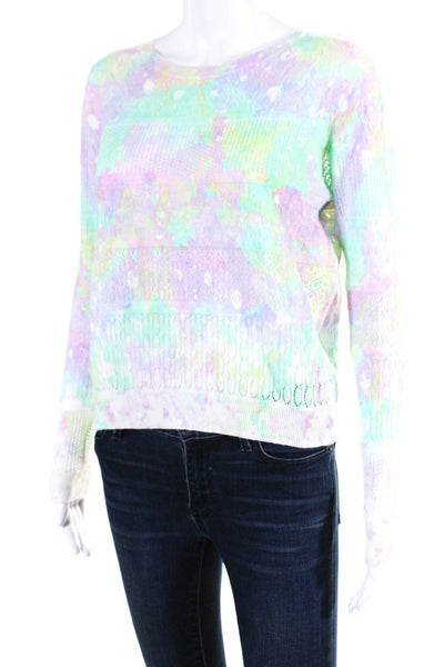 Cotton By Autumn Cashmere Women's Long Sleeves Multicolor Sweater Size XS