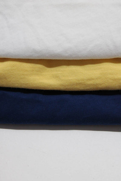 Theory Demylee Lilla P Womens Cotton T-Shirt Tops Yellow Blue White Size S Lot 3