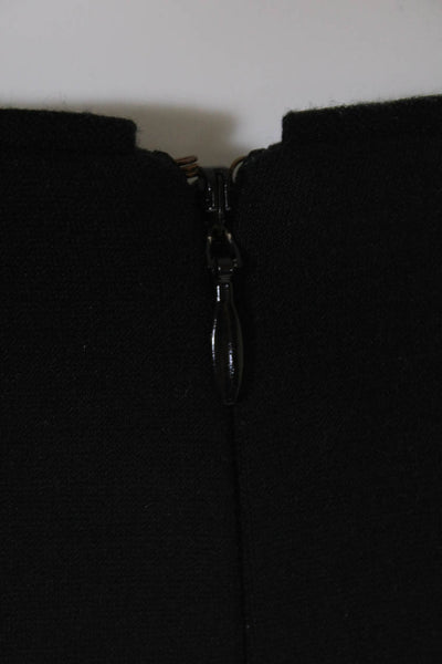 Kate Spade New York Womens Bow Detail Scoop Neck Short Sleeve Dress Black Size 0
