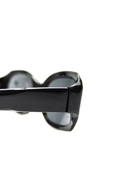 Oscar de la Renta Women's Oval Shape Frame Black Lens Sunglass