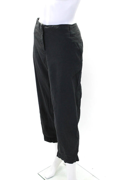 Eileen Fisher Womens Straight Leg High Rise Casual Pants Gray Size XL