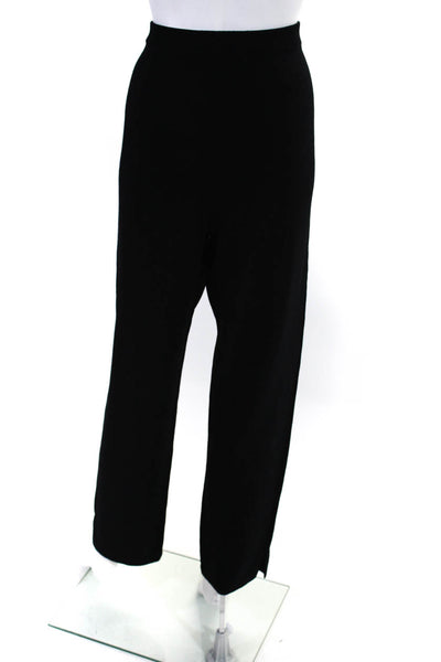 St. John Collection By Marie Gray Womens Santana Knit Pants Black Wool Size 4