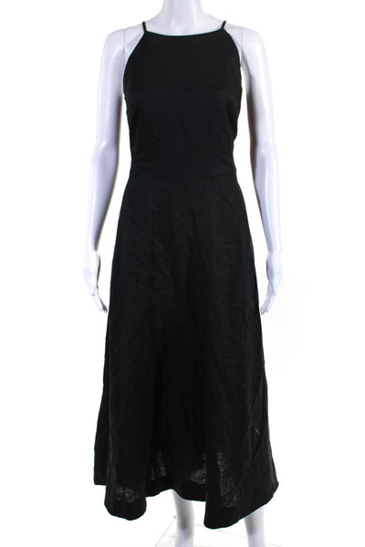Boden Womens Sleeveless High Neck A Line Dress Black Size 4