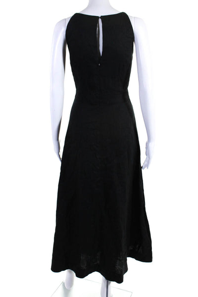Boden Womens Sleeveless High Neck A Line Dress Black Size 4