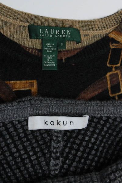 Kokun Women's Turtleneck Long Sleeves Pullover Sweater Gray Size S Lot 2