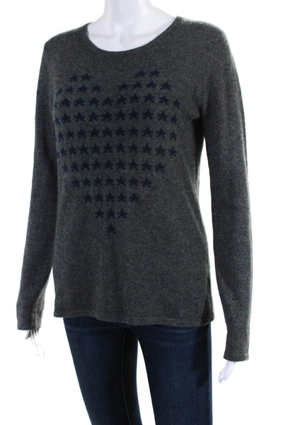 Neiman Marcus Women's Crewneck Long Sleeves Cashmere Sweater Gray Size S Lot 2