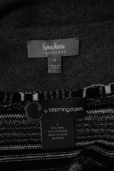 Neiman Marcus Women's Crewneck Long Sleeves Cashmere Sweater Gray Size S Lot 2