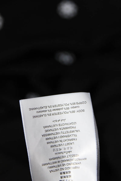 Michael Michael Kors Womens Jersey Knit Floral Print A-Line Dress Black Size XXL