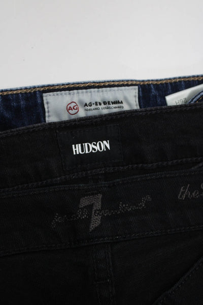 7 For All Mankind AG Adriano Goldschmied Hudson Womens Jeans Black Size 23 Lot 3