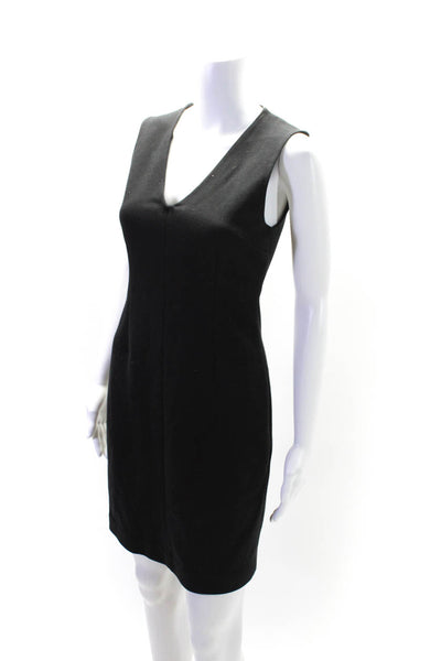 Rag & Bone Womens V Neck Sleeveless Knee Length Back Zip Dress Black Size 2