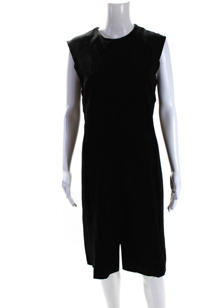 M.M. Lafleur Womens Stretch Sleeveless Crew Neck Sheath Dress Black Size 14