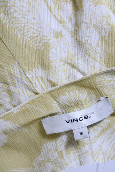 Vince Women's V-Neck Spaghetti Straps Empire Waist Floral Maxi Dress Size M