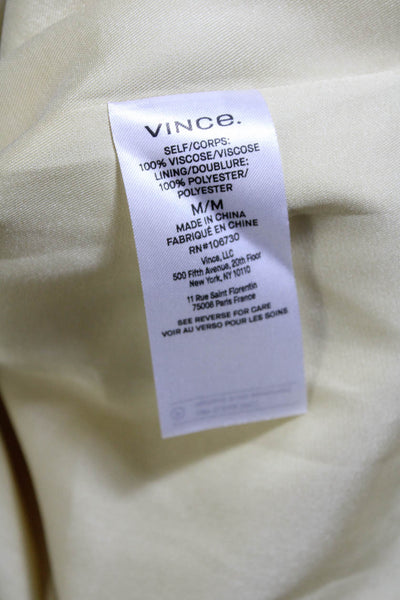 Vince Women's V-Neck Spaghetti Straps Empire Waist Floral Maxi Dress Size M