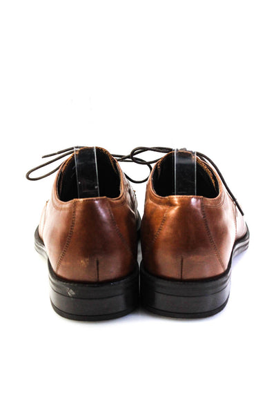 Cole Haan Mens Leather Lace Up Dress Shoes Loafers Brown Size 9M