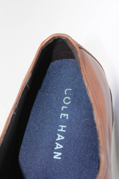 Cole Haan Mens Leather Lace Up Dress Shoes Loafers Brown Size 9M