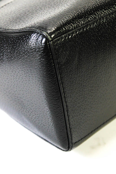 Kate Spade Womens Leather Zip Closure Detachable Crossbody Handbag Black Size M