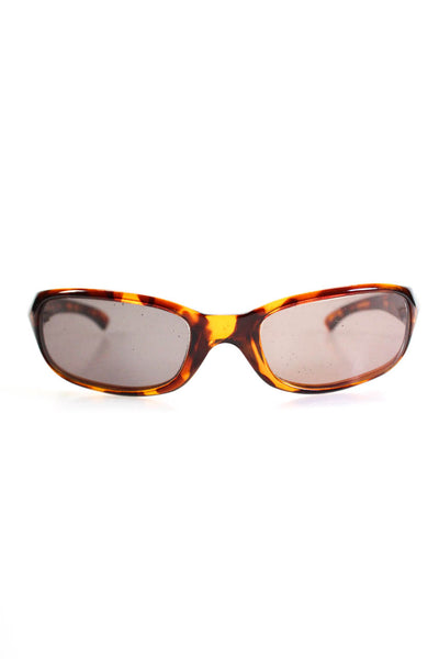 Bolle Womens Semi Transparent Tortoiseshell Print Rectangular Sunglasses Brown