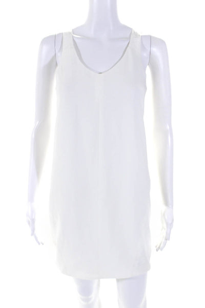 Rag & Bone Womens V Neck Sleeveless Knee Length Dress White Size 00