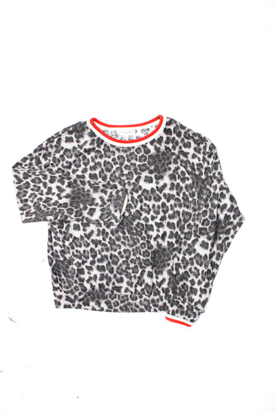 Wildfox Michael Stars Womens Leopard Star Floral Sweater Sweatshirt 1 M L Lot 3